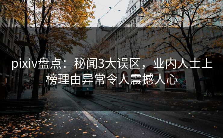 pixiv盘点：秘闻3大误区，业内人士上榜理由异常令人震撼人心