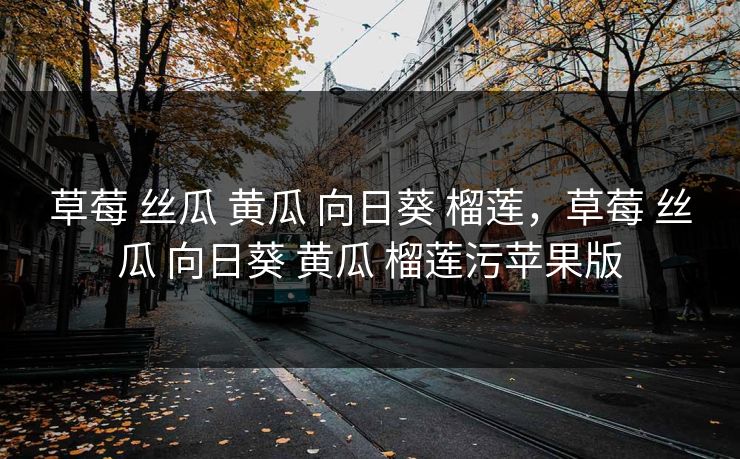 草莓 丝瓜 黄瓜 向日葵 榴莲，草莓 丝瓜 向日葵 黄瓜 榴莲污苹果版